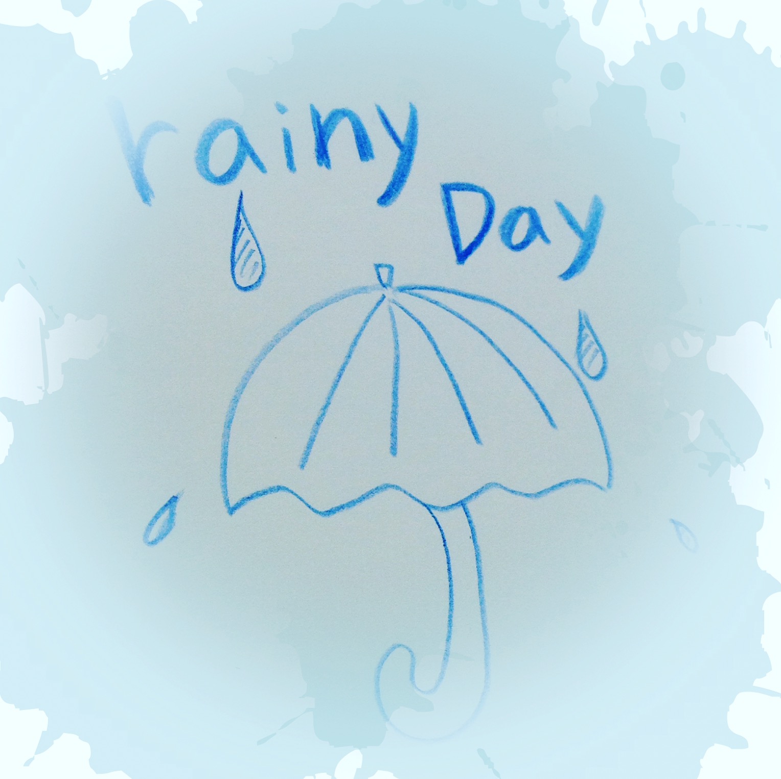 今日は雨